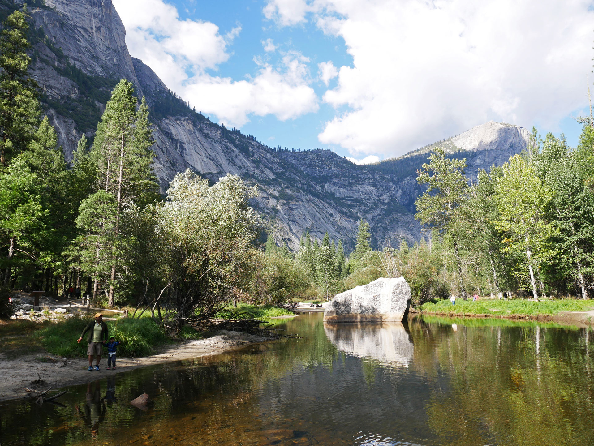 Mirror Lake reflection in Yosemite National Park